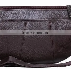 Gentalmen Waterproof Leather Waist Bag Tote Bag Sports Chest Pouch Bag thumbnail-4