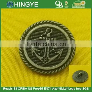 Anchor Logo Metal Shank Button For Jacket or Coats --- MJ1160 thumbnail-1