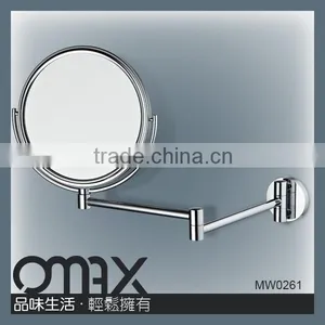 Hot Sell Brass Double Arm High Class Hotel Shaving Swivel Mirror thumbnail-3