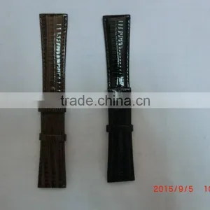Durable Leather Deployment Watch Band Strap Buckle Bracelet Watch Bands thumbnail-2