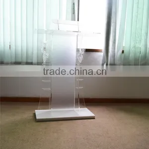 Lowest Price Acrylic Organic Glass Pulpit Church Podium thumbnail-3