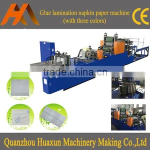 Flexo Printing Serviette Tissue Lamination Folder Paper Napkin Convert Machine thumbnail-1