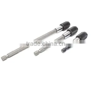 3Set 1/4 Inch Hex Bit Tip Holder Screwdriver Bit Extension Bar Electric Screwdriver Black AR-63 thumbnail-2