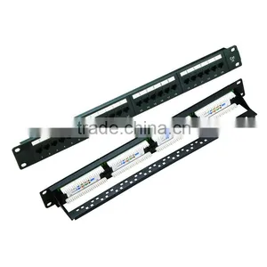 High Quality 19 Inches UTP Cat5e 24 Port Patch Panel thumbnail-1