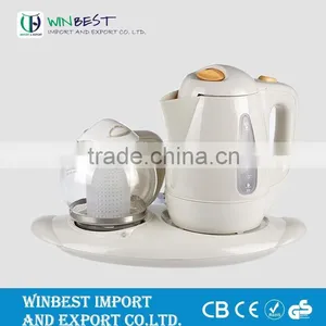 Electric Plastic Kettle Set With Glass Pot thumbnail-1