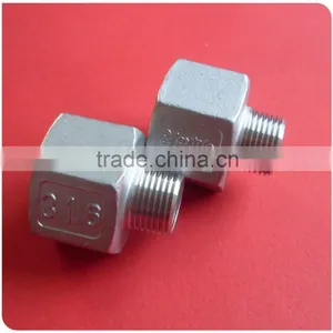 3/4" FPT x 3/8" MPT 316 Stainless Steel Cast Adaptor thumbnail-1