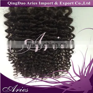 New Arrival Brazilian Virgin Hair Lace Closure , Virgin Brazilian Loose Wave Spiral Curly Closure thumbnail-5