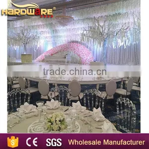 Half Round Shape With MDF Dining Table , Mdf Wedding Table thumbnail-1