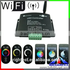 2015 New Arravial!! 4A3CH Wifi LED Controller, Remote RGB Controller, Wireless RGB Touch Controller thumbnail-1