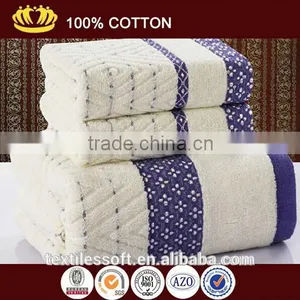 2015 China Supplier 100% Cotton Luxury Face Towel Bath Towel Gift Towel Sets thumbnail-1