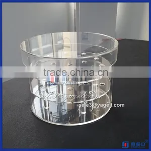 YAGELI-RF001 Fashion Custom 19pcs Rose Boxes, Round Acrylic Flower Box Rose Display Storage Round Box thumbnail-2