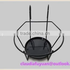 Wrought Iron Hanging Flower Pot Rack thumbnail-2