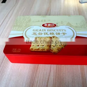 Largre Square Tin Can for Biscuit thumbnail-2