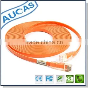 Computer Data Cebel Cat6a UTP Orange Flat Patch Cable thumbnail-6