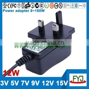 Wall Plug Universal Power Adapter 9v 1a Approved CCC CE UL FCC GS C-TICK PSE SAA KC BS thumbnail-3