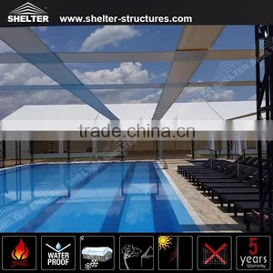 25m Outdoor White PVC Fabric Aluminum Frame Moveable Cheap Used Big Wedding Marquee Party Tents Decoration Design for Sale thumbnail-2