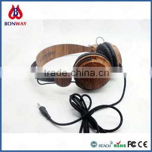 Stylish Wired Wood Headphone for PC thumbnail-5