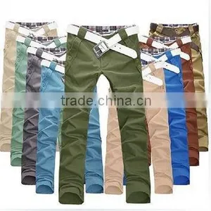 Custom Made Cotton Slim Chino Pants - Mans Long Chino Pant- Chino Pants Sublimated - 100% Cotton Man's Chino Pant Skinny Fit thumbnail-1