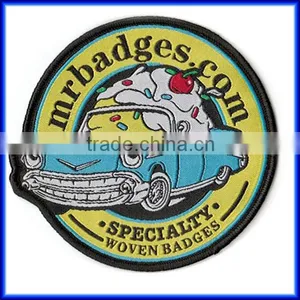 Wholesale High Quality Car Woven Embroidery Cartoon Patches thumbnail-1