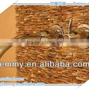 China River Brown Shell Teeth Wall Tile Mosaics Unique Mosaic thumbnail-1