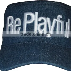 Wholesale Denim Cap/custom 3d Embroidery Military Hat thumbnail-2