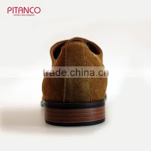 Tan Suede Leather Lace-up Mens Dress Shoes thumbnail-5