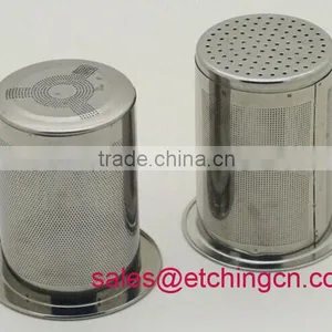 Top Quality Sleek Contemporary Design Etching Stainless Steel Infuser Basket thumbnail-4