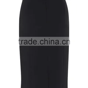 2015 Latest Women Fashion Petite Black Pencil Skirt thumbnail-3