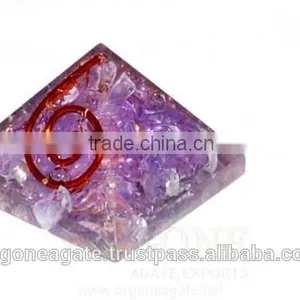 Indigo Energy Orgonite Pyramid | Orgone Energy Chakra Pyramid : Orgonite India thumbnail-1