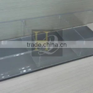Good Quality Reception Desk Acrylic Serving Holder Acrylic Office Holder With Divider thumbnail-1