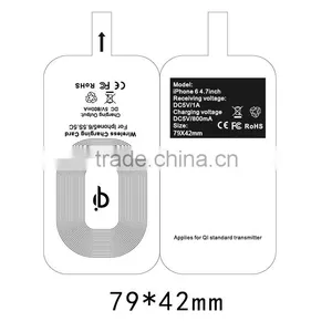CE,RoHS,FCC Approved qi Wireless Phone Charger Receiver Card for Iphone,Samsung and Android Micro Usb Port Phones thumbnail-1