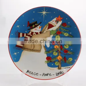 Decorative Christmas Porcelain Plate Linyi Supplier thumbnail-6