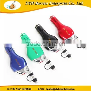 Dual Usb Ports Universal Car Charger Retractable Car Charger thumbnail-2