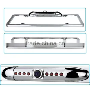 170 Degree Viewing Angle Universal 8 IR LED Car License Plate Frame Mount Rear View Camera (Black or Silver ) thumbnail-3
