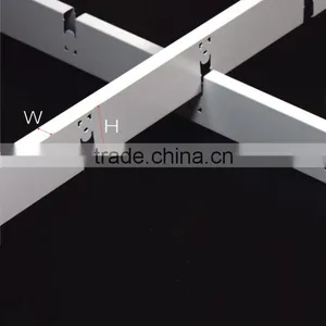 Installation T Bar Metal Frame Grid Ceiling Aluminum Lay On Open Cell Ceiling Tile thumbnail-4