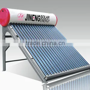 Non Pressure Vacuum Tube Color Steel Water Heater 100L To 420L Solar Hot Water thumbnail-4