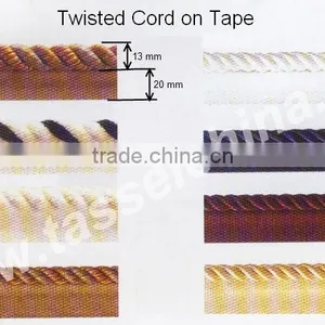 13mm Polyester Cords With Lip for Sofa thumbnail-1