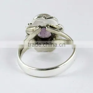 Oriental !! Amethyst 925 Sterling Silver Ring, Wholesale Silver Jewellery, 925 Silver Jewellery thumbnail-5