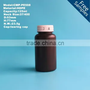 Wholesale PE Pharmaceutical Capsule Bottle With Tear Cap From China thumbnail-1