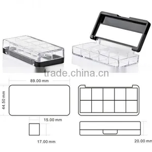 Ten Color Eyeshadow Palette Transparent Cosmetic Case thumbnail-3