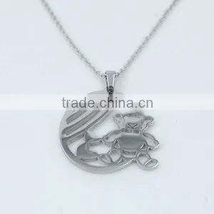 Various Image Laser Cut on Stainless Steel Pendant Jewelry thumbnail-1