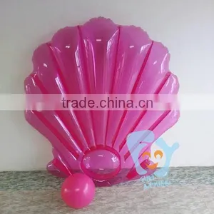 Wholesale 180cm PVC Giant Pink Inflatable Seashell Pool Float thumbnail-1