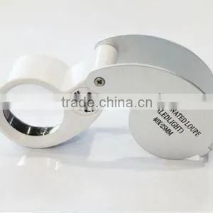 Folding LED Illuminated Diamond Lens Loupe Magnifier thumbnail-2