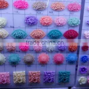 2016 YIWU Wholesale IN STOCK BULK Mix Color Mobil Phone Flower Sticker Resin DIY Flower Cabochons Quality Choice thumbnail-6