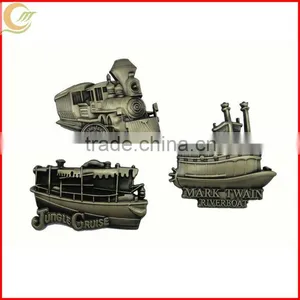 Zinc Alloy Antique Bronze Plating 3D Decorative Custom Metal Pin Badge With Pins thumbnail-1