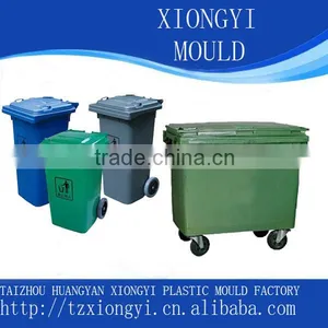 Custom EU Standard Four Wheeled Plastic Trash Bin Mold Manufacturer thumbnail-1