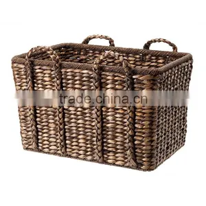 Natural Seagrass Storage Basket With Handles thumbnail-2