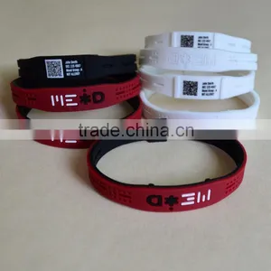2016 Wholesale Silicone Barcode id Bracelet thumbnail-5