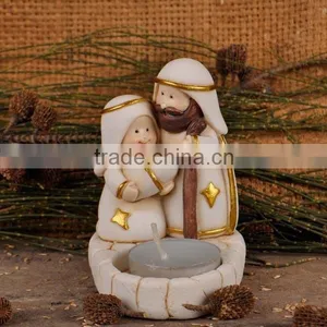 Resin Nativity Set Candlestick thumbnail-1