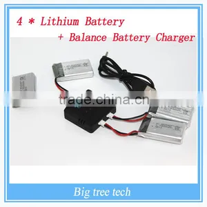 2016 Quadcopter High Rate RC Airplane Li-po Battery for RC Model 4*Lithium Battery + Balance Battery Charger thumbnail-1